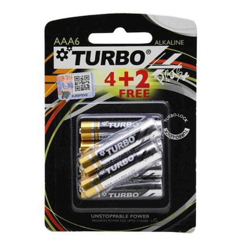 Turbo Alkaline Battrey Aaa 6P