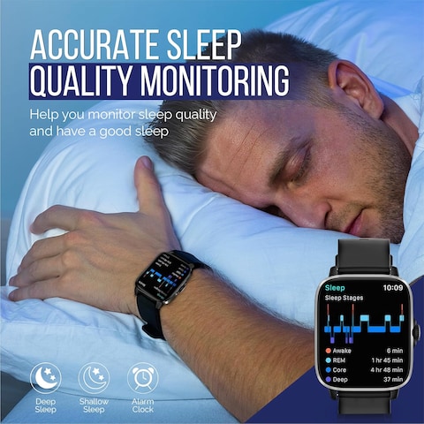 Smart Watch for Men - DT102 - Fitness Tracker Technology - Multiple sports modes - Dual Bluetooth 5.0 - Smart Watch to Monitor Blood Oxygen - Heart Rate - Smart Watch for Men