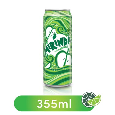 Mirinda Green Apple Carbonated Soft Drink Can 330ml