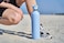 Moya "Coral Reef" 1L Insulated Sustainable Water Bottle Powder Blue Spout Lid