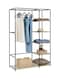 Cady One Foldable Cloth Wardrobe And Luggage Organizer With Hanging Rods And Clothes Rack For Storing Bags, Toys And Shoes