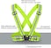 ABBASALI Reflective vest adjustable Suitable for running or cycling