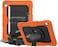 Remson Apple iPad Pro 11 (2018) Rugged Shockproof Drop Protection With 360 Rotating Kickstand/Shoulder Strap Cover (Orange)
