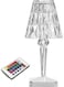 Rechargeable Crystal Table Lamp, Diamond Lamp Multi-Colour Remote Control, USB Charging Romantic Acrylic Night Light