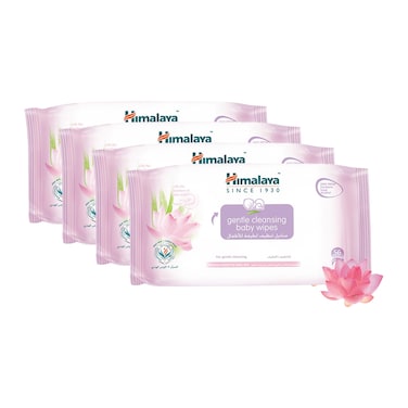 Himalaya gentle baby wipes 56 wipes &times; 2 + 2 free