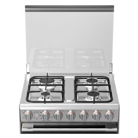 Toshiba 4 Burner Gas Cooker RB2-60G4GE Steel 60x60cm