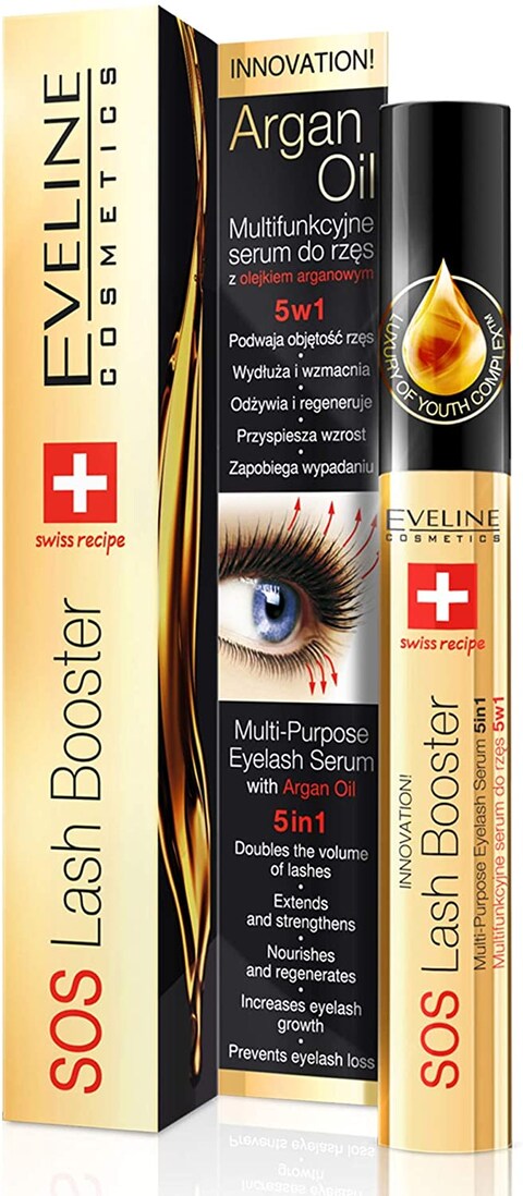 Eveline SOS Lash Booster Multi-Purpose Eyelash Serum 5in1 10ml