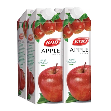 KDD Juice Apple 1L x Pack of 4