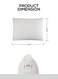 Double Gusset Preimum Quality Soft Cotton Sleeping Bed Pillow with  Micro Fiber Filling