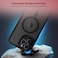 Moxedo Magnetic Protective Case 360 Protection Clear Case Hard PC with Built-in Strong Magnets Compatible with MagSafe Designed for iPhone 12 Pro Max 6.7 inch (Black)