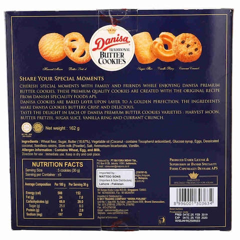 Danisa Butter Cookies Box 162 gr