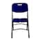 Mintra Folding Plastic Chair with Metal Frame - Night Blue