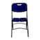 كرسي بلاستيك مينترا بهيكل معدني قابل للطي - أزرق ليلي