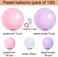 Party Time Pastel Pink Purple White Balloons Garland 126 pcs Latex Balloons Arch Kit for Baby Shower Birthday Wedding Engagement Anniversary Christmas Festival Picnic or any Friends &amp; Family Party Dec