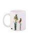 The Last Of Us Printed Coffee Mug White/Green/Yellow 12ounce