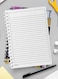 Lowha Spiral Notebook With 60 Sheets And Hard Paper Covers With Brush Painting Design, For Jotting Notes And Reminders, For Work, University, School