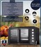 General Supreme Electric Oven, 100 Liters, 5 Control Knobs, 2800 Watts