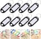 generic 50pcs Key Tags ID Labels Tags with Ring Label Window ID Badge Keychain Hotel Key Ring for Luggage Backpack Hanging Wallet Decoration