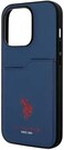 CG Mobile U.S. Polo PU Cardslot DH Hard Case For iPhone 15 Pro Max (Navy)