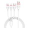 Borofone Cable 3 In 1 BX17 White 1 M