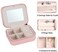 Generic Portable Travel Earrings Jewelry Boxes Creative Small Storage Cases - Pink