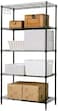 5-Tier Wire Storage Shelving Rack Unit for Home Bathroom Kitchen( Black)