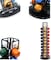 Lushh Stainless Steel Coffee Capsule Holder, 360 Degree Rotating Coffee Pod Holder Tower Rack Stand for 40 Nespresso Coffee Capsules, Black