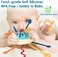 Montessori Toys for 1 Year Old, Baby Sensory Toys for Toddler, Food Grade Silicone Pull String Activity Toy, Toddler Travel Toys, Birthday Gift for Boys or Girls Over 18 Months