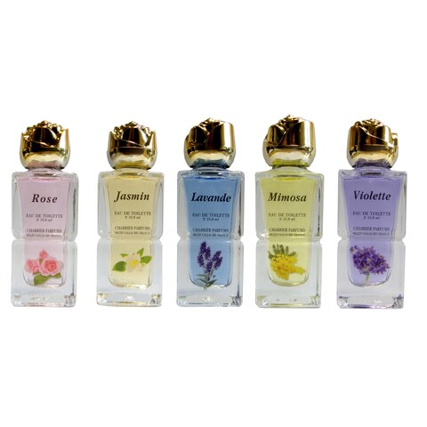 Charrier Parfums (Rose + Jasmin + Lavande + Mimosa + Violette) Set Edt 5X30 Ml for Women