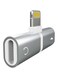 2-in-1 Lightning Audio Jack/Charging Port Splitter White