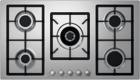Kitchen Line 90cm 5 Eyes Automatic Safety Automatic Burning Gas Stove Italian Heavy Iron, Installation Not Included