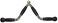 ULTIMAX V Rubber End Cable Machine Attachment Barbel Machine Cable Attachment Pro Grip Revolving Non Slip Handle Bar Pro Grip Revolving pull down Lat Bar-Silver, for Bicep Tricep