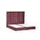 In House Berlin Velvet Bed Frame - King - 200x200 cm - Dark Pink