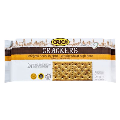 CRICH CRACKERS WHOLE WHEAT - 250G