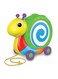 THE LEARNING JOURNEY Pull Along Snail Drum Instrument Toy