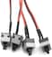 PC Computer Motherboard Switch On/Off/Reset Power Cable 2Pcs