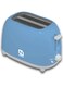 Nadco 2-Slice Portable Toaster, 750W, NC-702PT, Blue/Grey