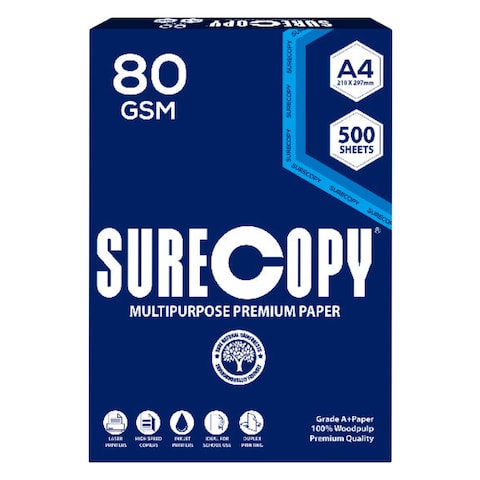 SURECOPY PHOTOCOPYING PAPER 80 GSM
