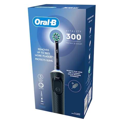 Oral-B Vitality 300 Protect X Clean Rechargeable Toothbrush D103.413.3 Black