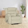 In House Velvet Rocking Recliner Chair - Light Beige - NZ30