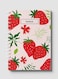 Lowha Spiral Notebook With 60 Sheets And Hard Paper Covers With Strawberry Vector Design, For Jotting Notes And Reminders, For Work, University, School