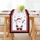 Santa Claus Christmas Table Runner - Cotton Table Cover, Dining Decor - Festive Indoor and Outdoor Christmas Party Decoration for Home and office
