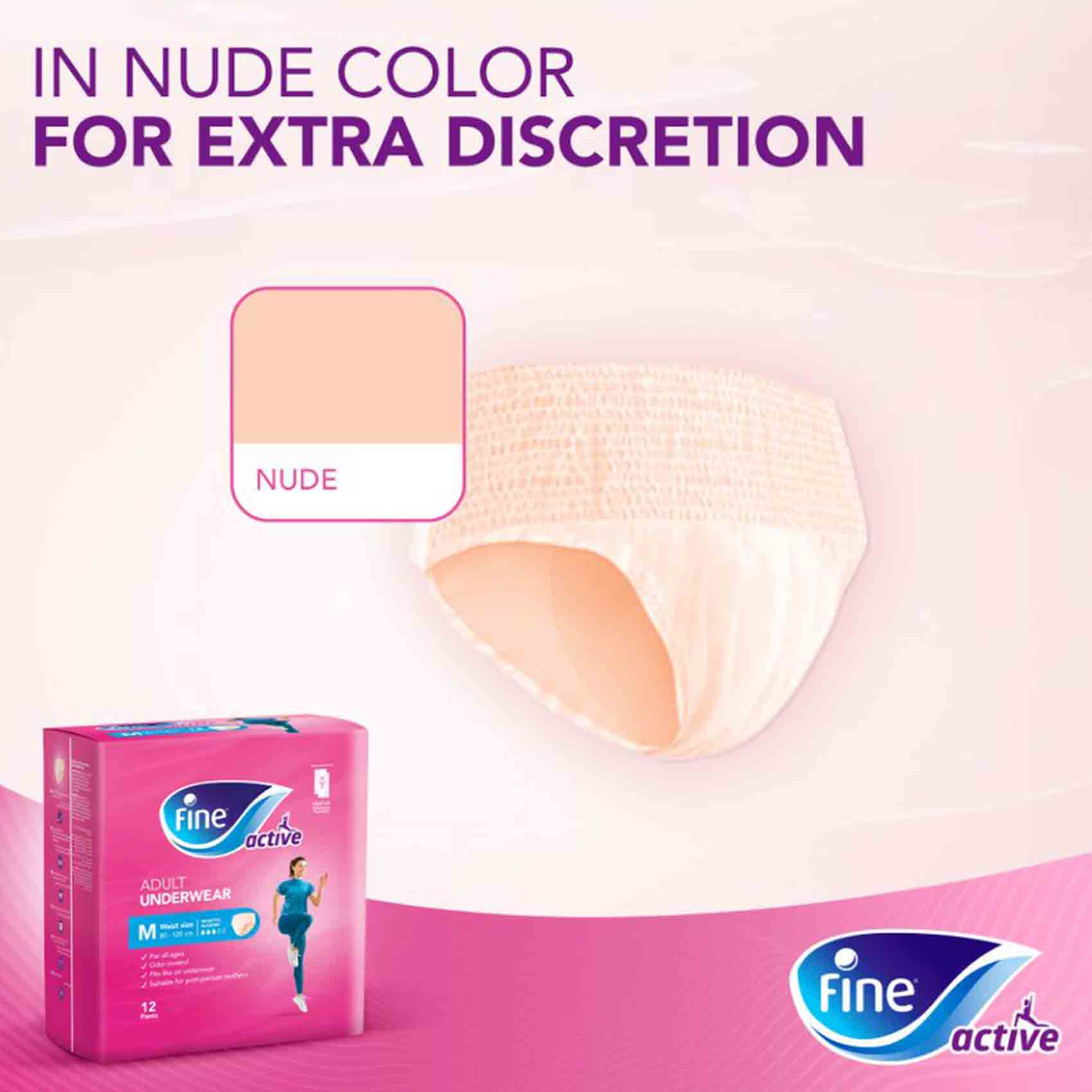 Fine Adult Diaper Size Medium 12 Diaper product thumbnail 6