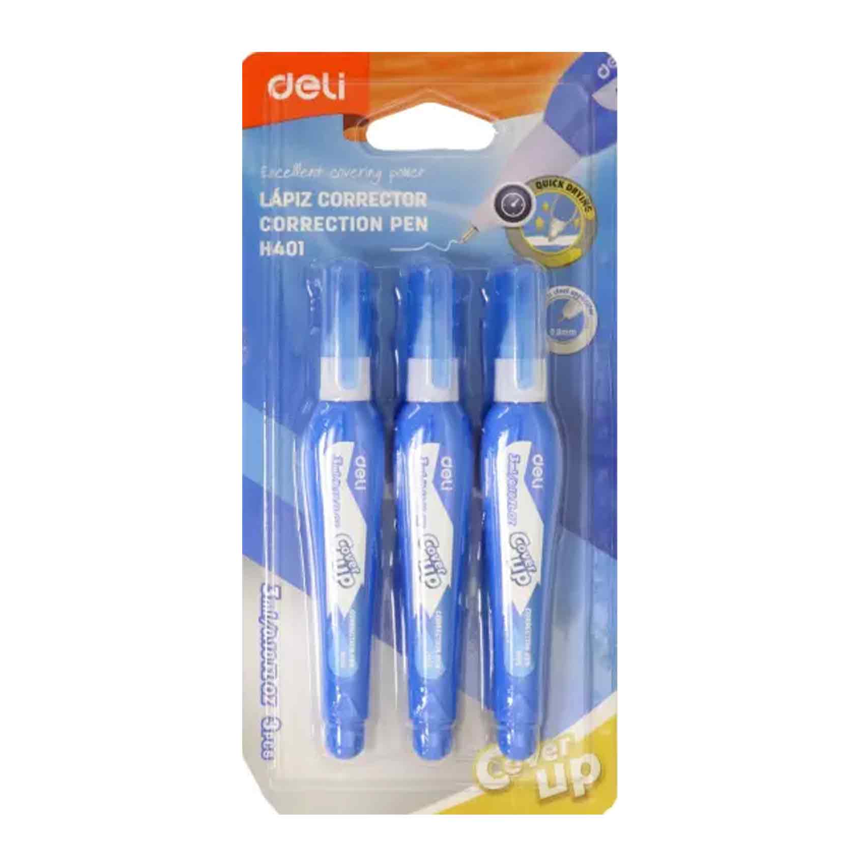 Buy Deli H401 Correction Pen Set 3 Pieces (3ml) Online | Carrefour KSA