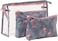 3Pcs Cosmetic Pouch Set Makeup Bag Wash Bag PVC Waterproof Cosmetic Pouch Travel Carrying Case with Print