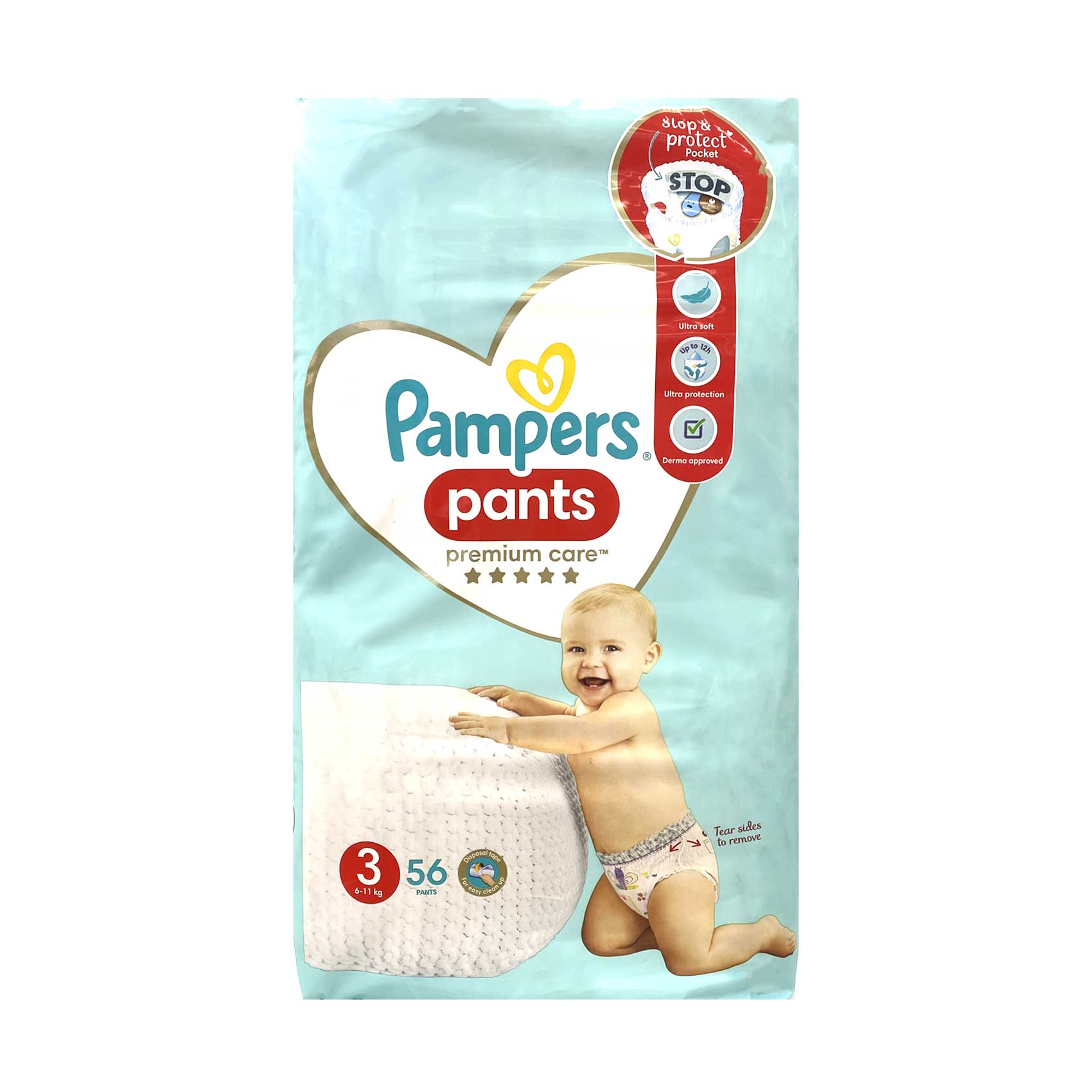 Buy Pampers Premium Care Diaper Pants Midi Size 6-11kg 56 Count