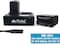 DMK Power 2 Pack NP-F970/NP-F960 Battery 9800mAh and DC-01 Digital Dual Battery Charger for LED Photo Video Lights and Monitor only (Not for Cameras &amp; Camcorder)