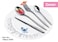 Dessini 148 Pcs Cutlery Set Silver