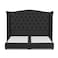 In House Al Dimashqi Linen Bed Frame - Single - 200x90cm - Dark Gray