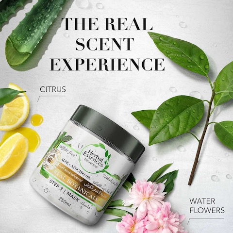 Herbal Essences Sulfate-Free Aloe + Avocado Oil Hair Mask for Curl Moisturizing and Nourishment 250ml